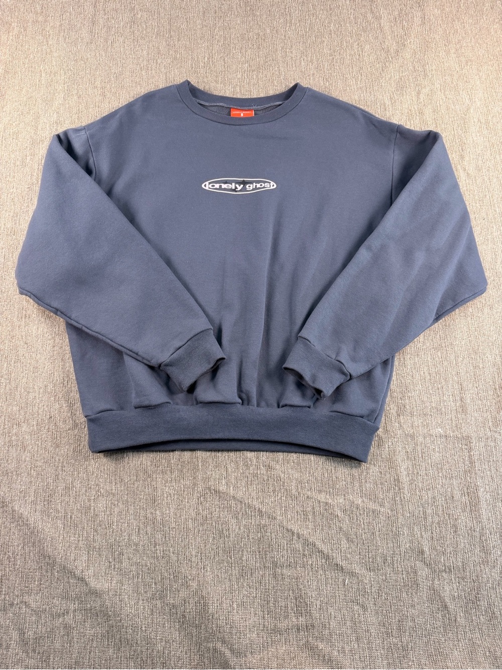 Lonely Ghost Grey "I Love You Just A Little Too Much" Crewneck Sweatshirt S